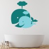 Whale Family Childrens Wall Sticker