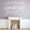It's The Most Wonderful Time Christmas Quote Wall Sticker