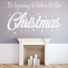 It's Beginning To Look A Lot Like Christmas Quote Wall Sticker