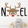 Noel Rudolph Reindeer Christmas Wall Sticker