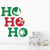 Ho Ho Ho Christmas Baubles Wall Sticker