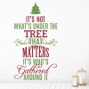 Its Not Whats Under The Tree Christmas Quote Wall Sticker