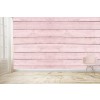 Pink Wood Panel Wall Mural Wallpaper