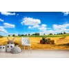 Harvest Time Farm Tractor Wall Mural Wallpaper