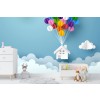 Balloon House In The Clouds Wall Mural Wallpaper