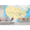 United States Of America Map Wall Mural Wallpaper