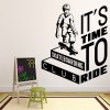 Time To Ride Skateboard Quote Wall Sticker