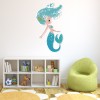 Blue Mermaid Fantasy Wall Sticker
