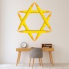 Gold Star Of David Religion Wall Sticker