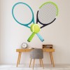Tennis Racket & Ball Wall Sticker