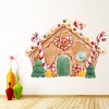 Gingerbread House Fairytale Christmas Wall Sticker