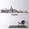 Seattle USA City Skyline Wall Sticker