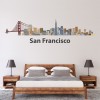 San Francisco USA City Skyline Wall Sticker