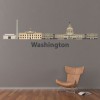 Washington USA City Skyline Wall Sticker