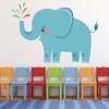 Blue Elephant Nursery Wall Sticker