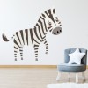 Happy Zebra Nursery Wall Sticker