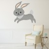 Grey Rabbit Nursery Wall Sticker