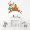 Reindeer & Presents Christmas Wall Sticker