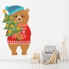 Bear & Tree Christmas Wall Sticker