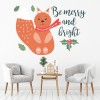 Be Merry & Bright Christmas Quote Wall Sticker