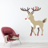 Rudolph Reindeer Christmas Wall Sticker