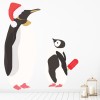 Festive Penguins Christmas Wall Sticker