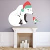 Polar Bear Christmas Wall Sticker