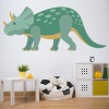 Green Triceratops Dinosaur Wall Sticker