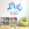 White Pegasus Unicorn Wall Sticker