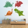 Fun Dinosaur Kids Wall Sticker Set