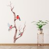 Robin Bird Branch Wall Sticker Set