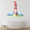 Watercolour Lighthouse Wall Sticker
