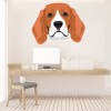Basset Hound Head Dog Wall Sticker