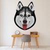 Husky Head Dog Wall Sticker