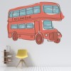 Red London Bus Wall Sticker