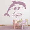 Personalised Name Dolphin Wall Sticker