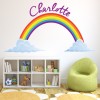 Custom Name Rainbow Wall Sticker Personalised Kids Room Decal