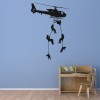 Army Soldiers Helicopter Wall Sticker