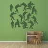 Army Soldiers Wall Sticker Set