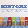 History Timeline Classroom Wall Sticker
