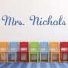 Personalised Teacher Name Classroom Wall Sticker