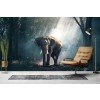 Elephant In The Forest Wall Mural Wallpaper