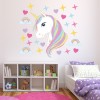 Unicorn Rainbows & Stars Wall Sticker Set