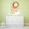 Lion Moon & Stars Baby Nursery Wall Sticker