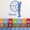 Personalised Name Netball Sports Wall Sticker
