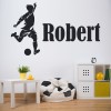 Personalised Name Footballer Wall Sticker