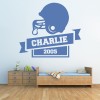 Personalised Name American Football Wall Sticker