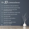 The Ten Commandments Christian Wall Sticker