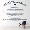 Ten Commandments Exodus Bible Wall Sticker