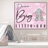 Pink Dream Big Grey Elephant Nursery Wall Sticker